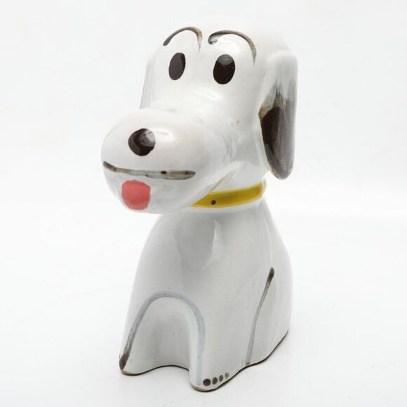 Vintage Hand Painted Ceramic Snoopy Coin Bank Peanuts Dog Dan Brechner DeeBeebo - Picture 2 of 10